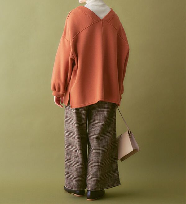 Viola e Viola（ヴィオラ エ ヴィオラ）の「あったか裏起毛Ｖネックチュニック（チュニック）」｜詳細画像