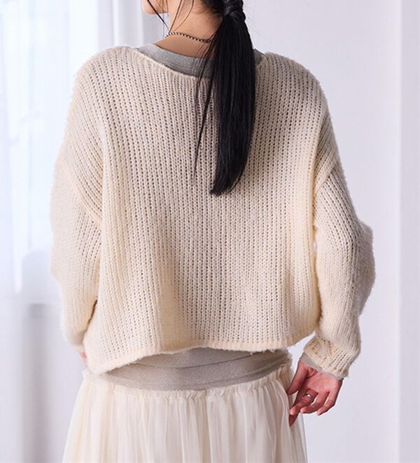 RANAN（ラナン）の「モヘアタッチローゲージシアーニット（ニット・セーター）」｜詳細画像