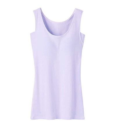 LAVIENNE（ラヴィエンヌ）の「【吸汗速乾】＜さらりラボ＞カップ付タンクトップインナー（ブラトップ・カップ付きインナー）」