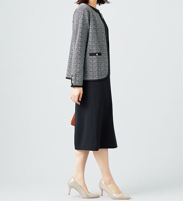 BELLUNA（ベルーナ）の「＜セレモニースタイル＞ポケット付ツイード調ジャケット（その他ジャケット）」｜詳細画像