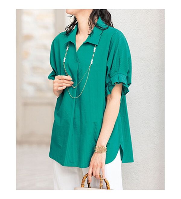 ルフラン（ルフラン）の「【２色組】ボリュームスリーブブラウス（ブラウス）」｜詳細画像