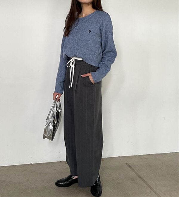 RANAN（ラナン）の「＜U.S.POLO ASSN.ユーエスポロアッスン＞ ワンポイントケーブルニット（ニット・セーター）」｜詳細画像