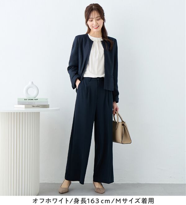 alotta（アロッタ）の「のびのび楽ちん！多機能上品パールデザインブラウス（ブラウス）」｜詳細画像