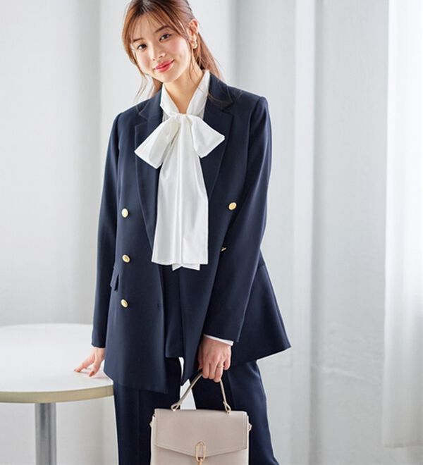 GeeRA（ジーラ）の「【入卒式/セレモニー】着回しベスト＆ジャケットセットスーツ（パンツスーツ）」｜詳細画像