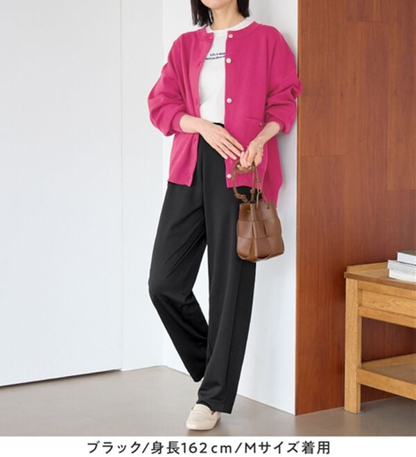 Viola e Viola（ヴィオラ エ ヴィオラ）の「【細見え体型カバー】楽ちん美脚パンツ（フルレングスパンツ）」｜詳細画像