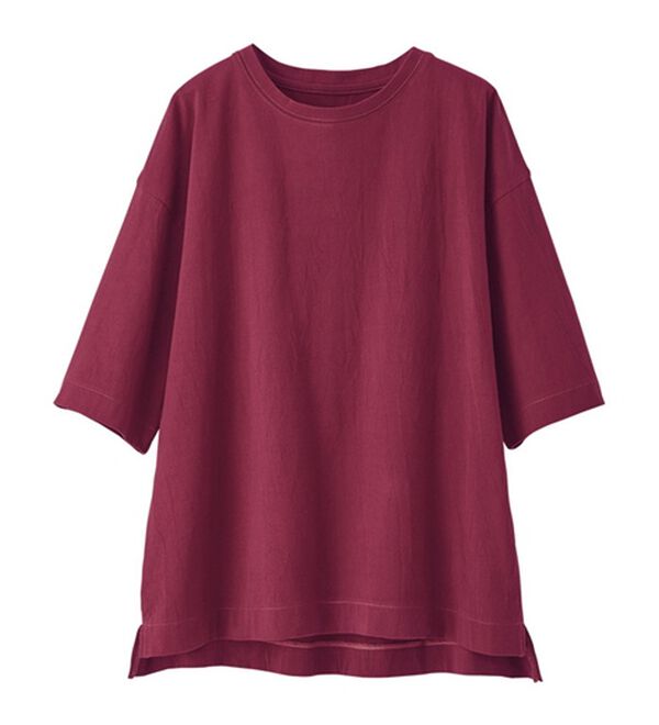 BELLUNA（ベルーナ）の「ひんやリッチコットン大人のゆったりプルオーバー（カットソー）」｜詳細画像