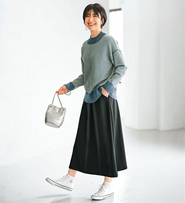 BELLUNA（ベルーナ）の「あったか裏ファー素材ロング丈スカート（ロングスカート）」｜詳細画像