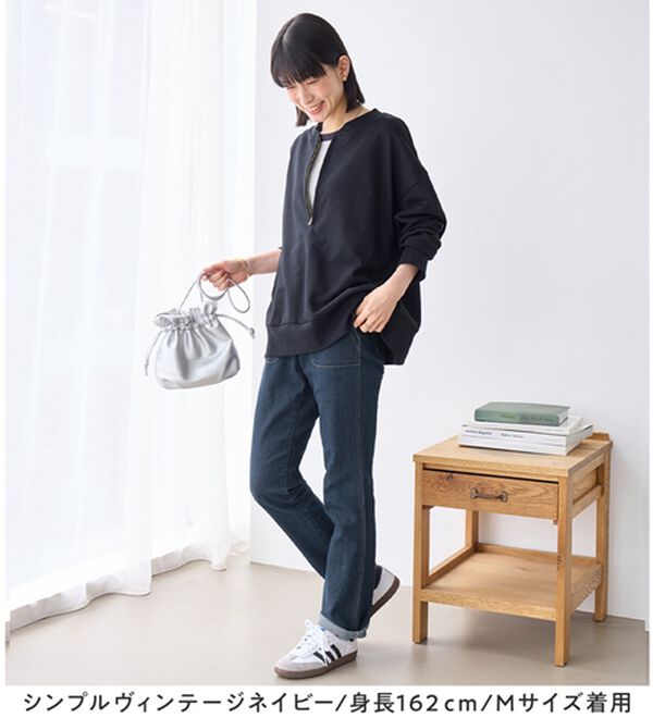Viola e Viola（ヴィオラ エ ヴィオラ）の「【楽ストレッチ】デニムレギンスパンツ（フルレングスパンツ）」｜詳細画像