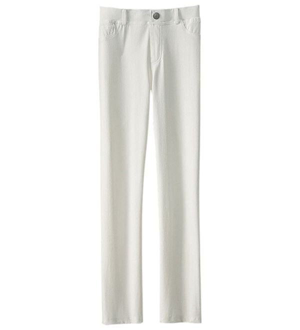 BELLUNA（ベルーナ）の「グーンと伸びる！ヒンヤリレギンスパンツ（フルレングスパンツ）」｜オフ白