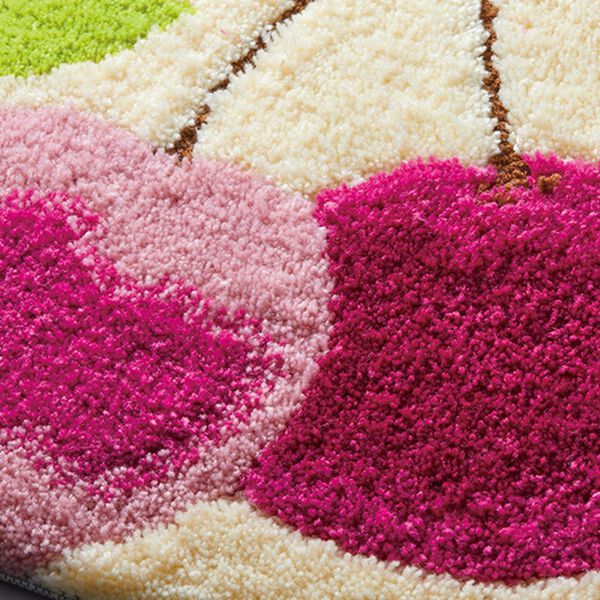 「柄が可愛いフルーツ柄アクリルフック玄関マット（玄関マット）」｜詳細画像