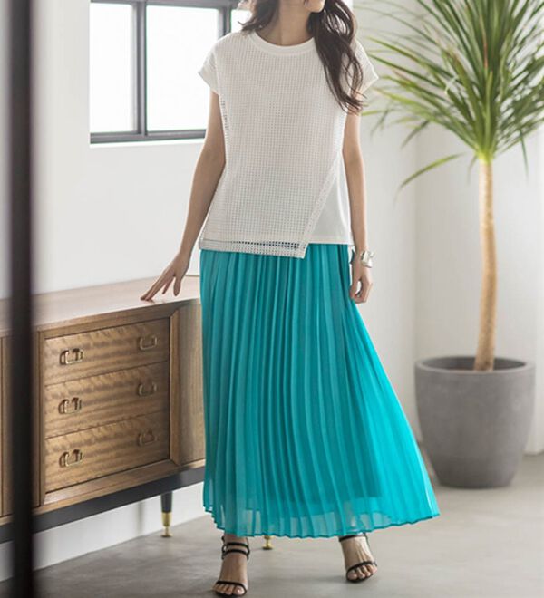 RANAN（ラナン）の「プリーツロングスカート（ロングスカート）」｜詳細画像