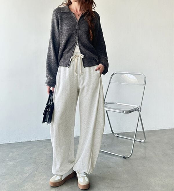 GeeRA（ジーラ）の「２ＷＡＹカーブスウェットパンツ（フルレングスパンツ）」｜詳細画像