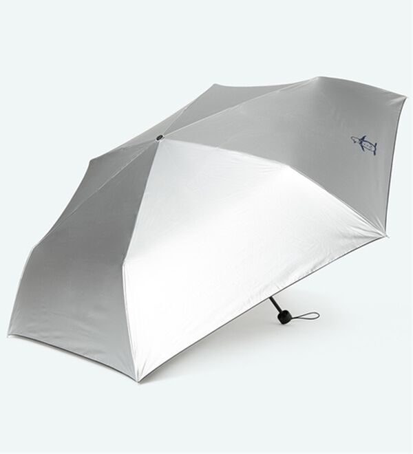「＜マンシングウェア＞リトルピートロゴ折り畳み傘（その他メンズファッション小物）」｜シルバー