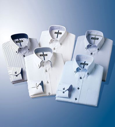 「【５枚セット】品質自慢！形態安定メンズワイシャツ（メンズワイシャツ）」