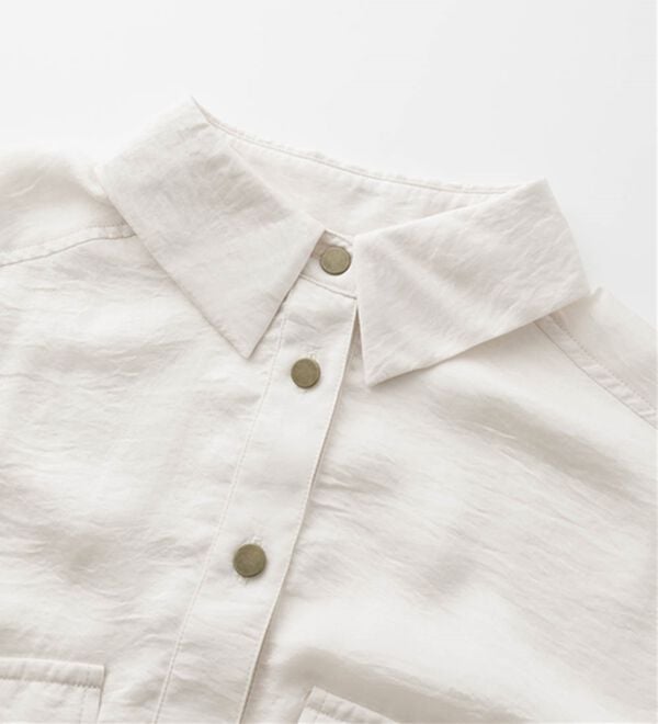 RANAN（ラナン）の「ダブルポケットショートシャツ（シャツ）」｜詳細画像