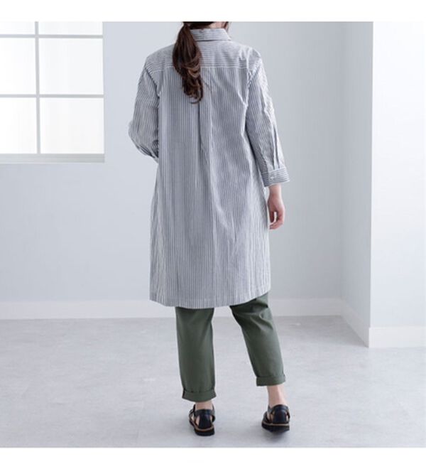 BELLUNA（ベルーナ）の「＜ｓｏｒａｆｕｋｕ＞柔らか綿100％シャツワンピース（シャツワンピース）」｜詳細画像