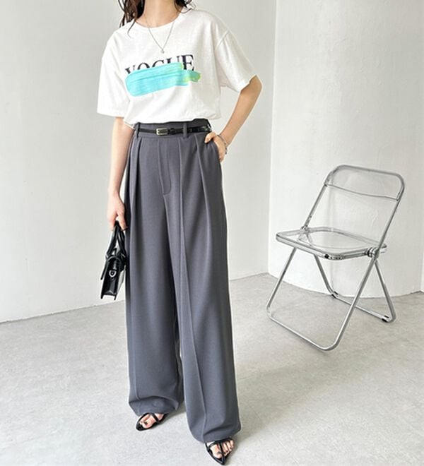 GeeRA（ジーラ）の「インタックスラックスワイドパンツ（フルレングスパンツ）」｜詳細画像