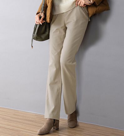 ルフラン（ルフラン）の「素敵な中わた美暖すっきりパンツ（フルレングスパンツ）」