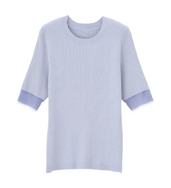 GeeRA（ジーラ）の「『ドラマ着用商品』 袖口シアーリブニット（ニット・セーター）」｜詳細画像