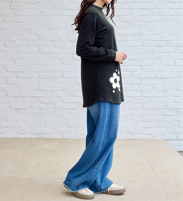 BELLUNA（ベルーナ）の「【メルティポンチ】プリントチュニック（チュニック）」｜詳細画像