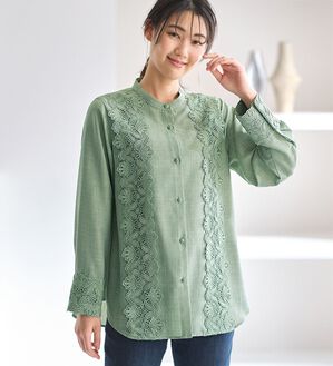 BELLUNA（ベルーナ）の「お出かけに！レース使いブラウス（ブラウス）」｜詳細画像