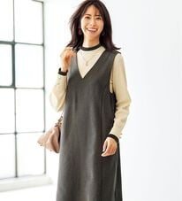 BELLUNA（ベルーナ）の「体型カバージャンパースカート（ジャンパースカート）」