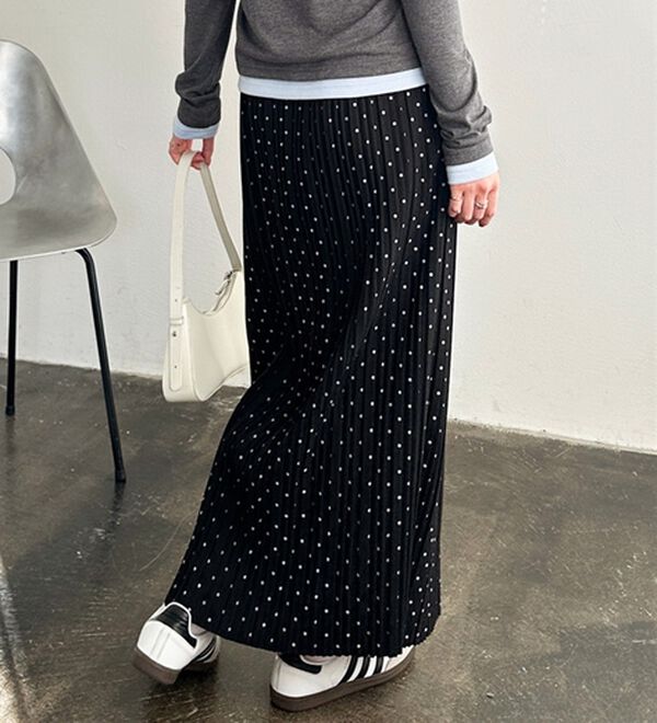 GeeRA（ジーラ）の「セルフカットプリーツナロースカート（ロングスカート）」｜詳細画像