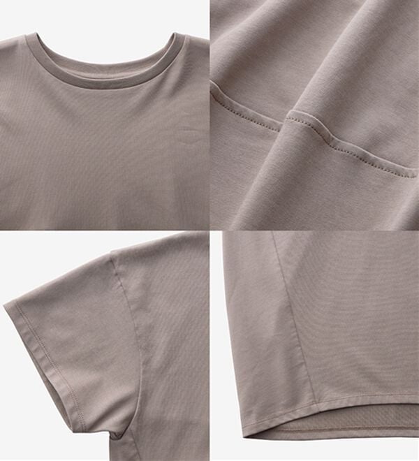 BELLUNA（ベルーナ）の「シュッと体型カバー！コクーンTシャツ（カットソー）」｜詳細画像