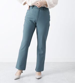 BELLUNA（ベルーナ）の「ハイテンション美脚ブーツカットパンツ（フルレングスパンツ）」｜セージ