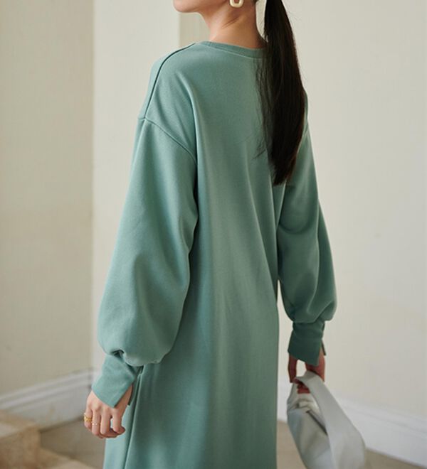 RANAN（ラナン）の「＜ＨＩＧＨ　ＳＰＥＣ＞毛玉になりにくい！ペプラムデザインワンピース（その他ワンピース）」｜詳細画像