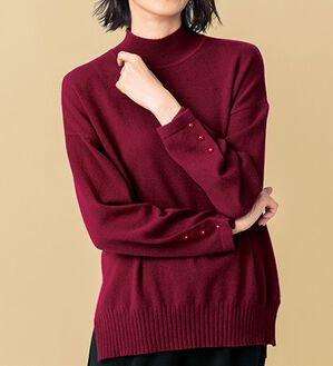 美品 CHIEKO+ luxe knit 02 wool & cashmere カシミアウールリッチデザインプルオーバー - ベルーナ【公式】