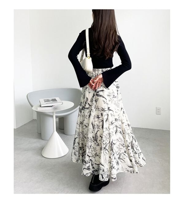 GeeRA（ジーラ）の「切替フレアーロングスカート（ロングスカート）」｜詳細画像