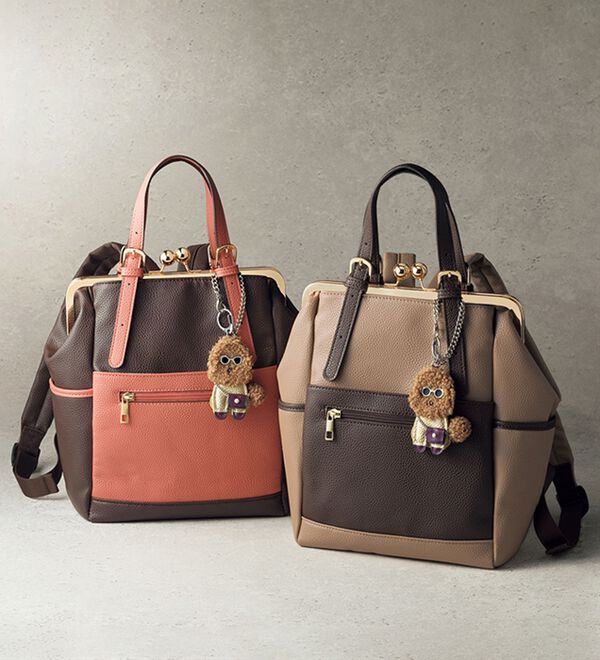 BELLUNA（ベルーナ）の「プードルチャーム付軽量口金リュック（リュック）」｜詳細画像