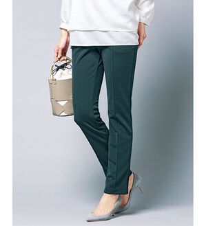 VINNO（ヴィノ）の「＜日本製＞美のフィット蓄熱サーモパンツ（フルレングスパンツ）」｜モスグリーン