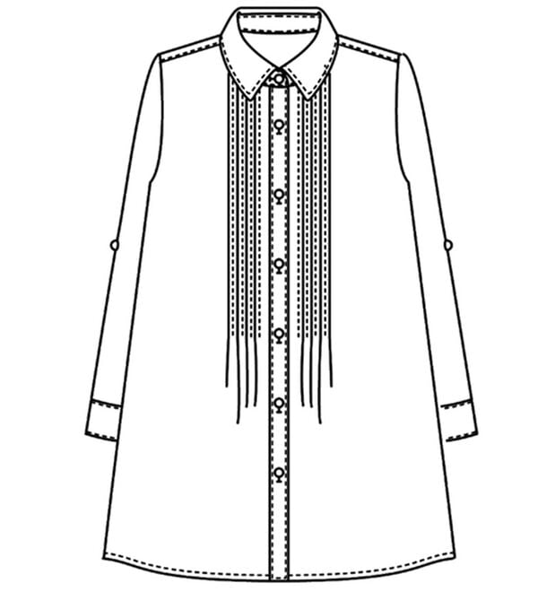 BELLUNA（ベルーナ）の「＜インド製＞綿素材チェック柄チュニック（チュニック）」｜詳細画像