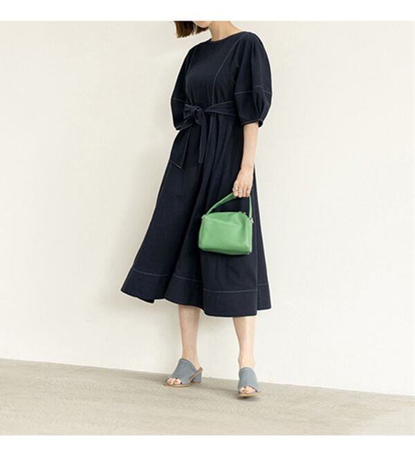 GeeRA（ジーラ）の「前後２ＷＡＹランタンスリーブフレアーワンピース（その他ワンピース）」｜詳細画像