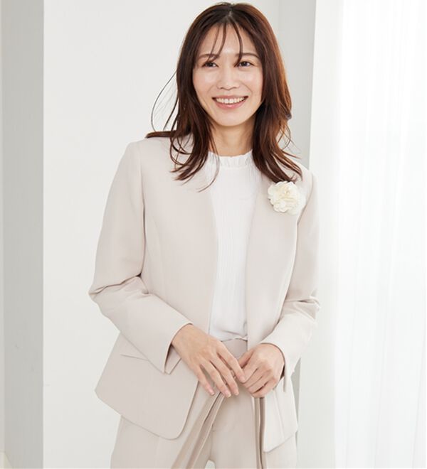 BELLUNA（ベルーナ）の「＜Ｃ／Ｓ＞ノーカラージャケット（ノーカラージャケット）」｜詳細画像