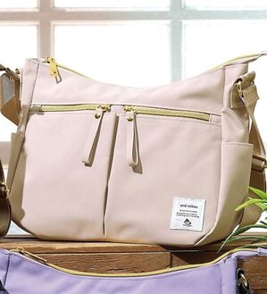 「華やか気分が上がる♪洗える軽量ショルダー（ショルダーバッグ）」｜グレージュ