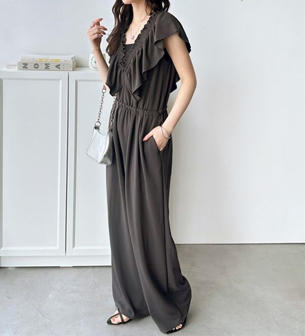 GeeRA（ジーラ）の「マルチＷＡＹフリルサロペット（オールインワン）」｜詳細画像