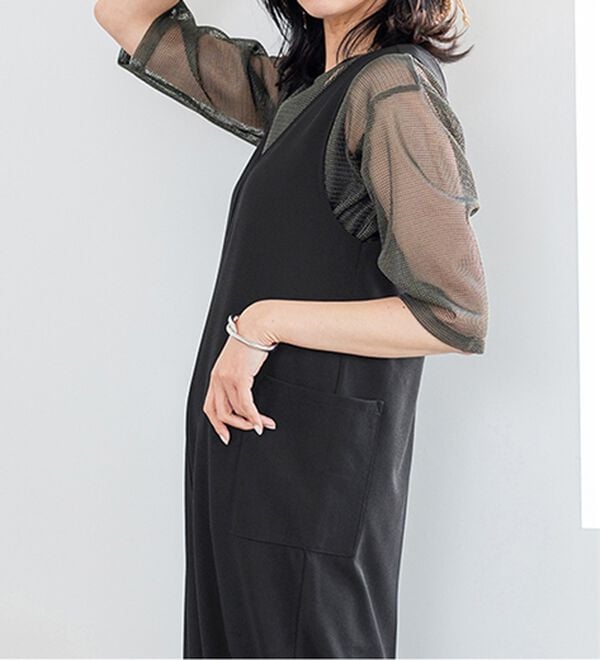 BELLUNA（ベルーナ）の「涼やかメッシュ&times;ワンピースアンサンブル（その他ワンピース）」｜詳細画像