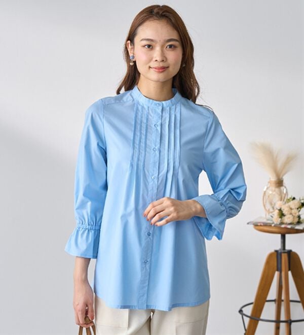 BELLUNA（ベルーナ）の「綿混素材春色ブラウス（ブラウス）」｜詳細画像