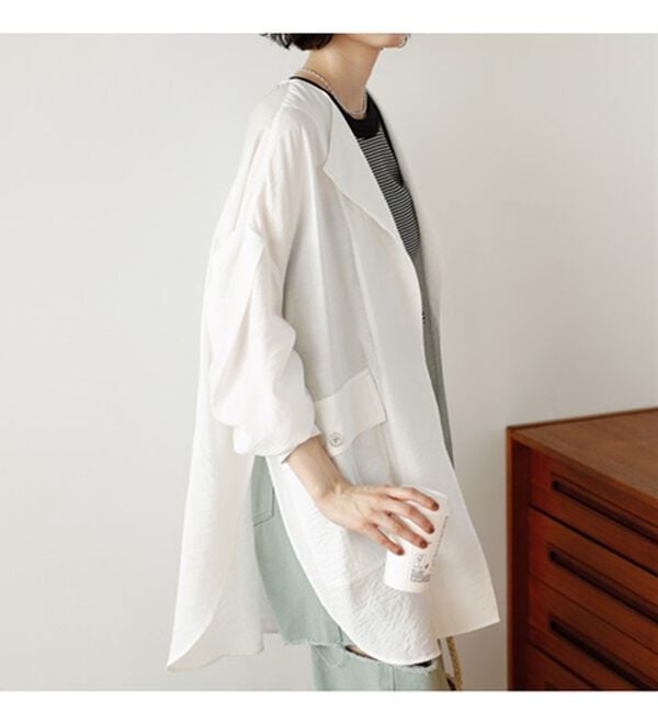 GeeRA（ジーラ）の「ビッグシルエットシャツジャケット（シャツ）」｜詳細画像