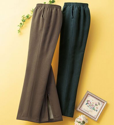 ルフラン（ルフラン）の「【２本組】日本製ふわふわ裏起毛　裾ファスナーパンツ（フルレングスパンツ）」