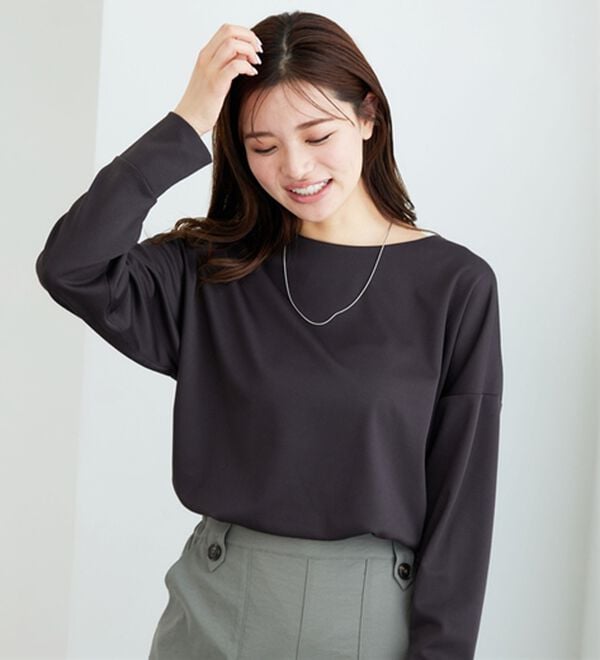 BELLUNA（ベルーナ）の「もちっとなめらか！大人顔サマ見えプルオーバー（カットソー）」｜詳細画像