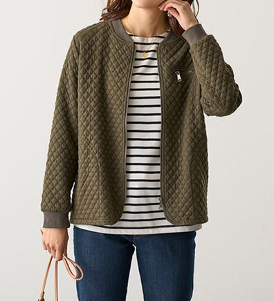 BELLUNA（ベルーナ）の「やわらかキルトショートブルゾン（ブルゾン）」