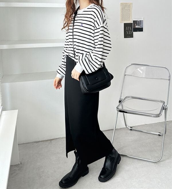 GeeRA（ジーラ）の「【Ｕ．Ｓ．　ＰＯＬＯ　ＡＳＳＮ．】配色ラインロンＴ（カットソー）」｜詳細画像