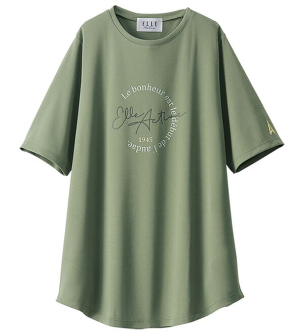 BELLUNA（ベルーナ）の「＜ＥＬＬＥ　Ａｃｔｉｖｅ＞裏メッシュ裾ラウンドチュニック（チュニック）」｜詳細画像