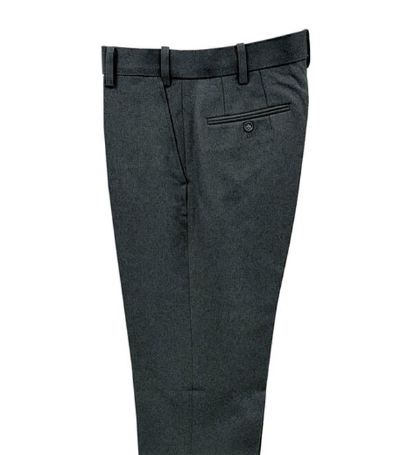 「裾上げ済コンビネーションスラックス　ノータック（メンズスラックス）」｜チャコールグレー(無地)