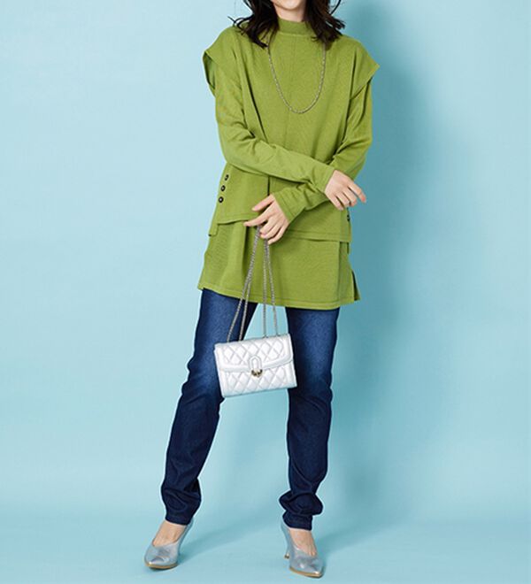 BELLUNA（ベルーナ）の「美ストレッチ素材レギンスパンツ（スパッツ・レギンス）」｜詳細画像