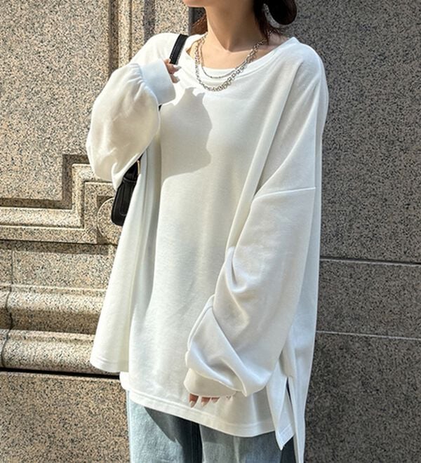RANAN（ラナン）の「オーバーサイズスウェットＴ（カットソー）」｜詳細画像